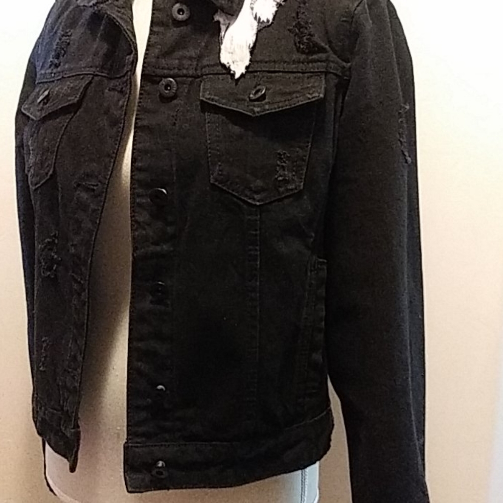 Black Jean Jacket - Picture 6 of 11